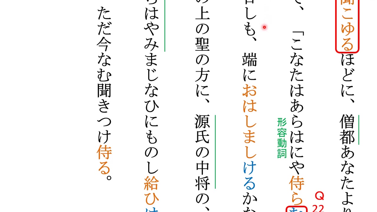 高3古典 古文 『源氏物語』（若紫）③ 4／28 - YouTube