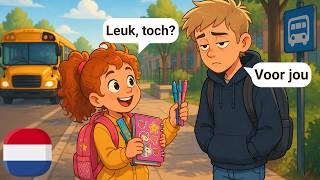 Easy Dutch Dialogues | Back to School | A1–A2 screenshot 5