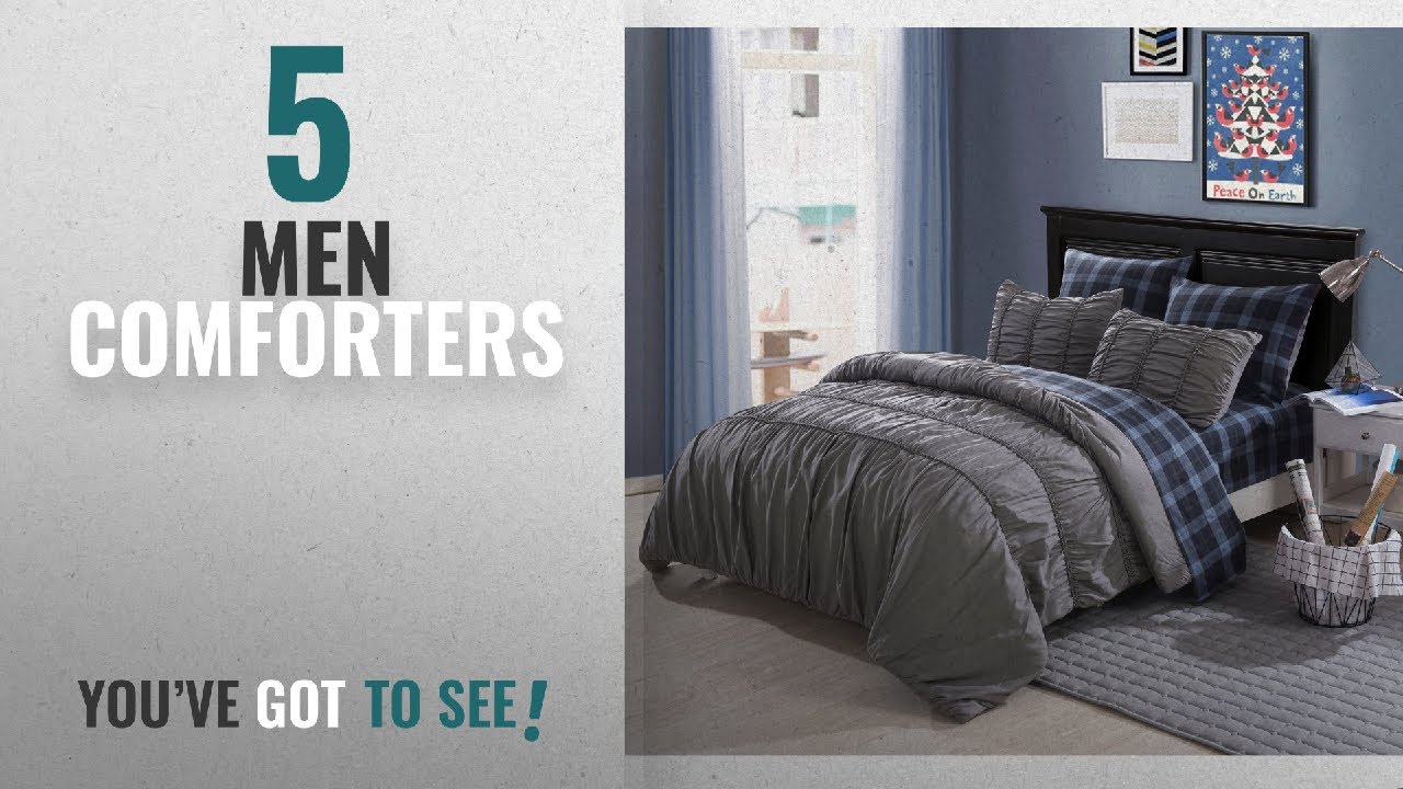 Top 10 Men Comforters 2018 Mens Gray Comforter Set Bedding Top 10 Men Comforters 2018 Mens Gray Comforter Set Bedding Elastic Embroidery Twin Size Cool