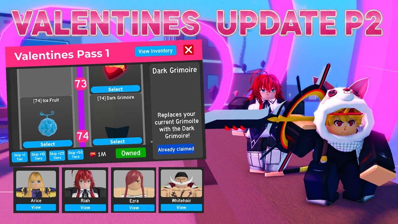 How To Complete The Entire New Valentines Update Part 2 in Anime Fighting Simulator