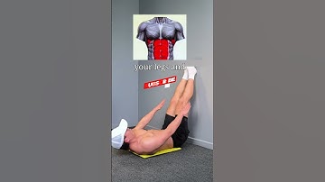 Transform Your Abs with Just ONE Simple Wall Exercise – No Crunches Needed! #shorts #short