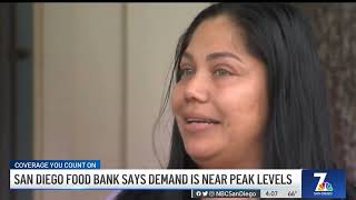 San Diego Food Bank Sees Increasing Need Among Families