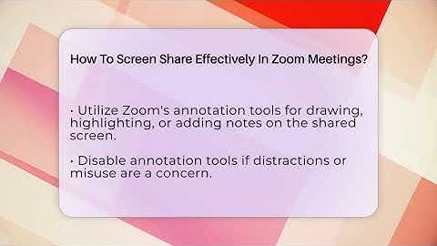 How To Screen Share Effectively In Zoom Meetings? - Virtual Communication Hub