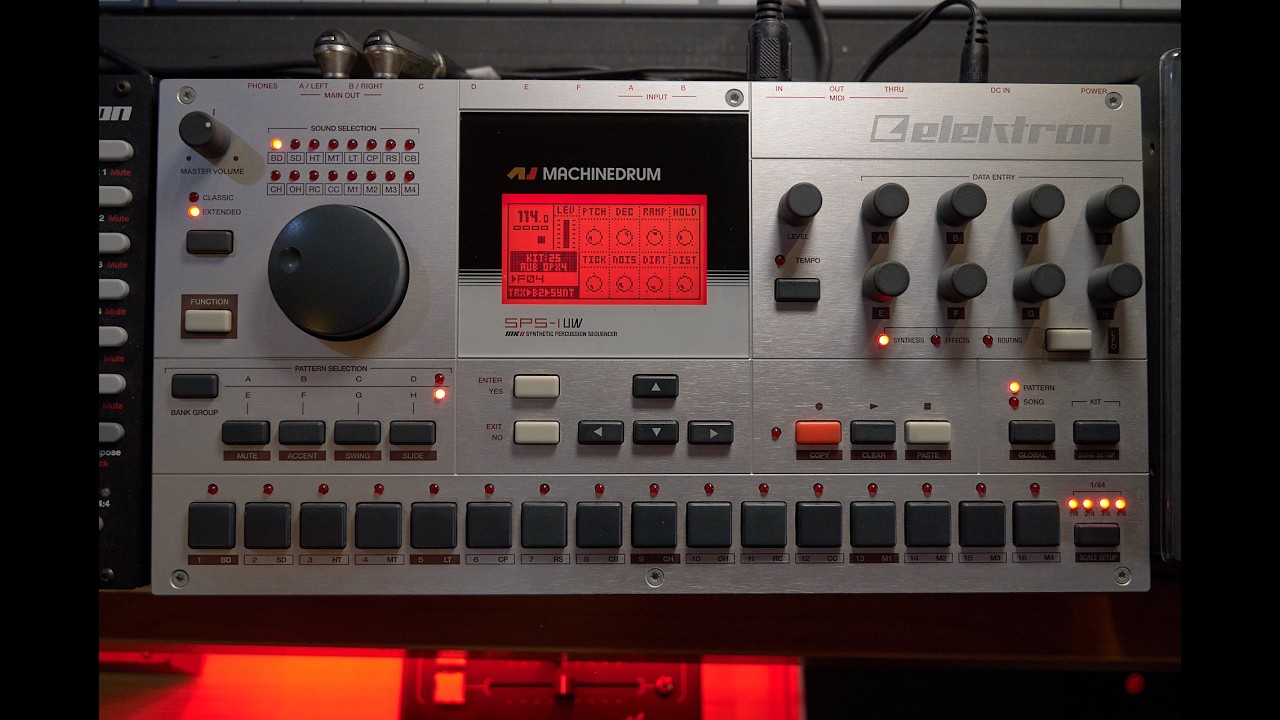 elektron Machinedrum SPS-1 UW MKII - functiontest 1