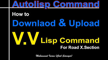 Download & Upload VV Lisp Command For Road Cross Section | Auto Lisp Command for AutoCAD