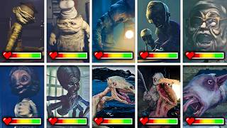 Little Nightmares 1,2,3 and Reanimal - All BOSSES With HEALTHBARS