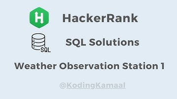 HackerRank SQL Solution || Weather Observation Station 1 question