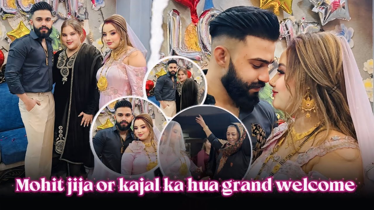 Mohit jija ki nani ne kiya grand welcome kajal or jija ka ❤️ #nandinikarnaliya 