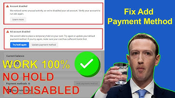 How to add payment method not disabled or hold