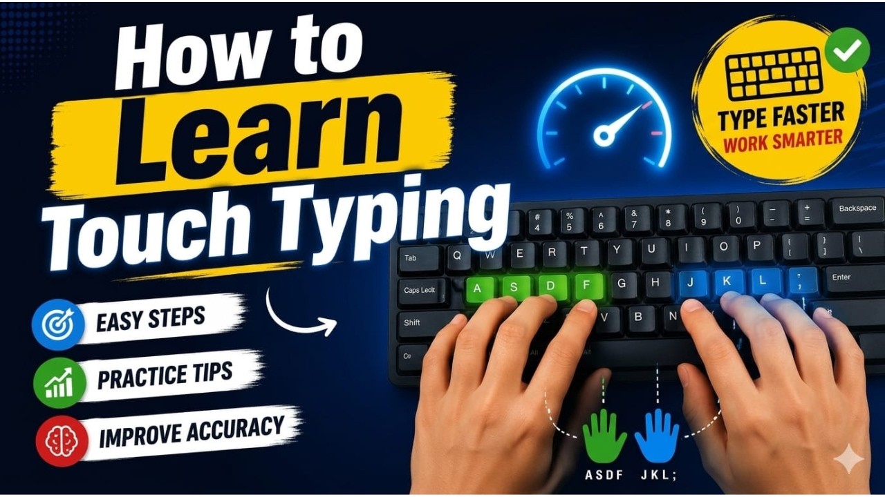 How to learn touch typing - YouTube
