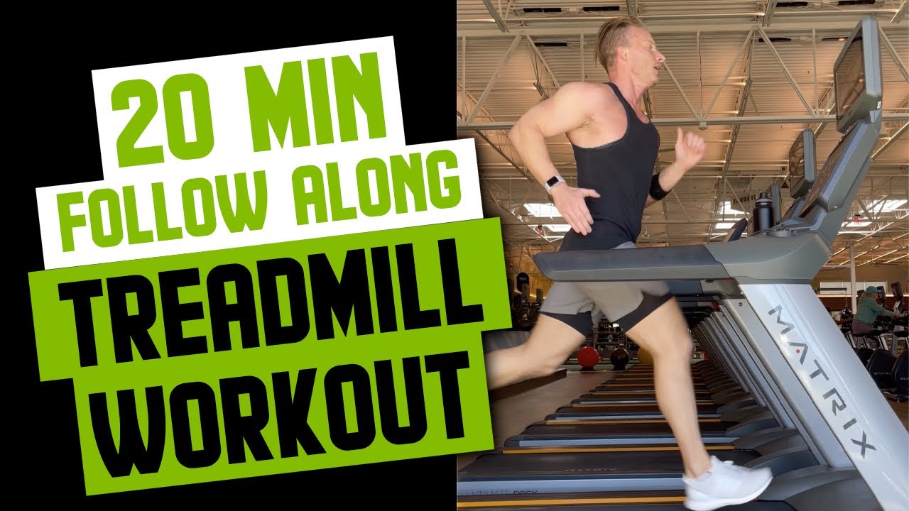 20 Minute Treadmill Interval Cardio Workout (FOLLOW ALONG) | LiveLeanTV -  YouTube