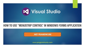 C# in Urdu and Hindi - MenuStrip Control