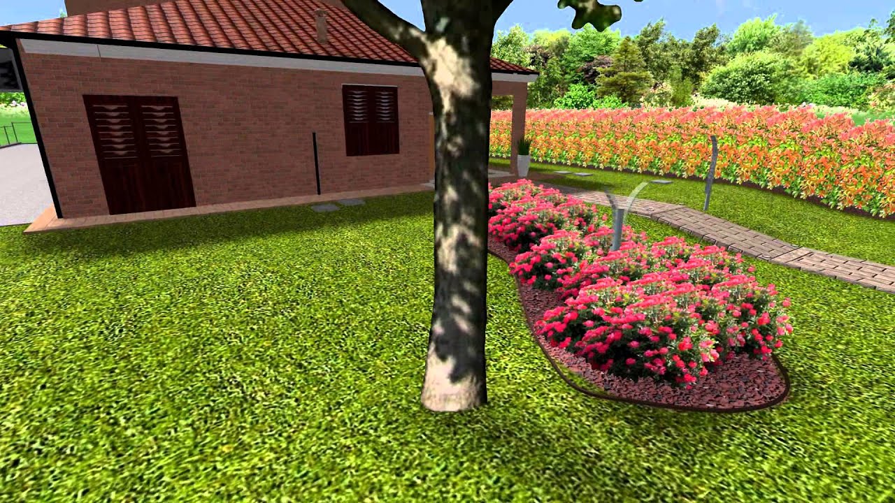 Giardino moderno in villetta a schiera youtube Piccoli giardini di villette