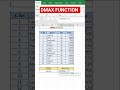DMAX FUNCTION IN EXCEL #excel #exceltips #excel2025 #exceltricks #exceltutorial #excelshortcuts #fyp