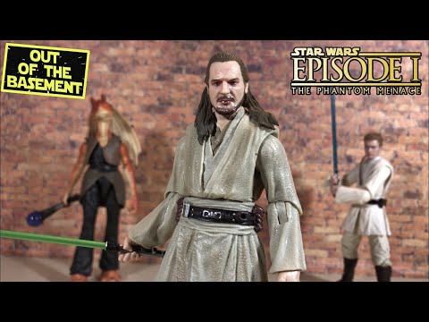 Star Wars Black Series QUI-GON JINN (Retro Card 2021 Update) Action Figure Review