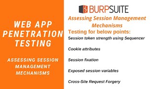 Web App Penetration Testing - #6 - Assessing Session Management Mechanisms