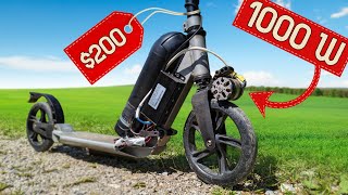 building a POWERFUL electric scooter (ONLY 200$)