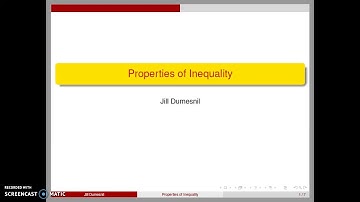 Properties of Inequality