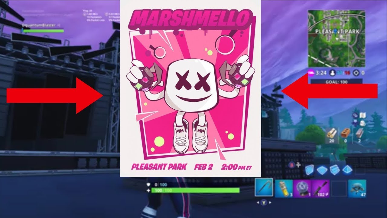 fortnite funny moments clean season 9 Fortnite Marshmello Event Happening Right Now 2PM EST! (Concert in Pleasant Park)