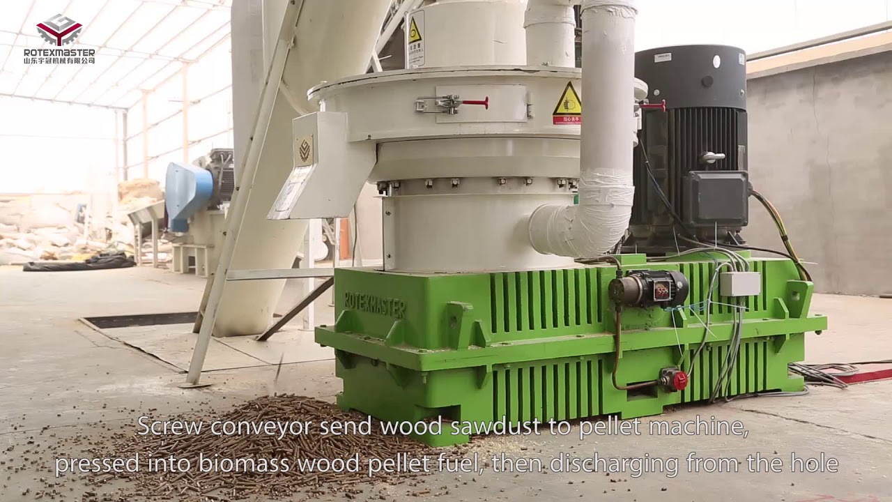 new design wood pellet machine - YouTube
