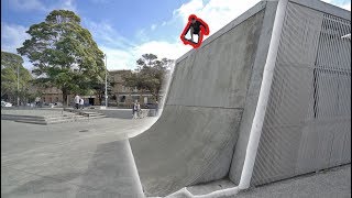 At one of the local skate parks in new zealand, i guess it's tradition
to have tourists from overseas drop on this huge wall. can honestly
say t...