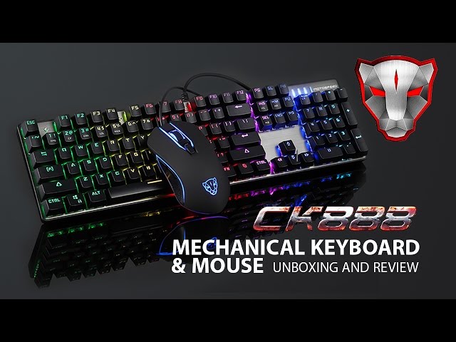 Mechanical Keyboard + Mouse Combo Motospeed CK888 - Full Review
