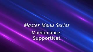 Maintenance: SupportNet