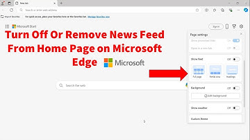 Turn Off Or Remove News Feed From Home Page on Microsoft Edge