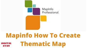 Mapinfo How To Create Thematic Map || By Chandra Mohan Singh