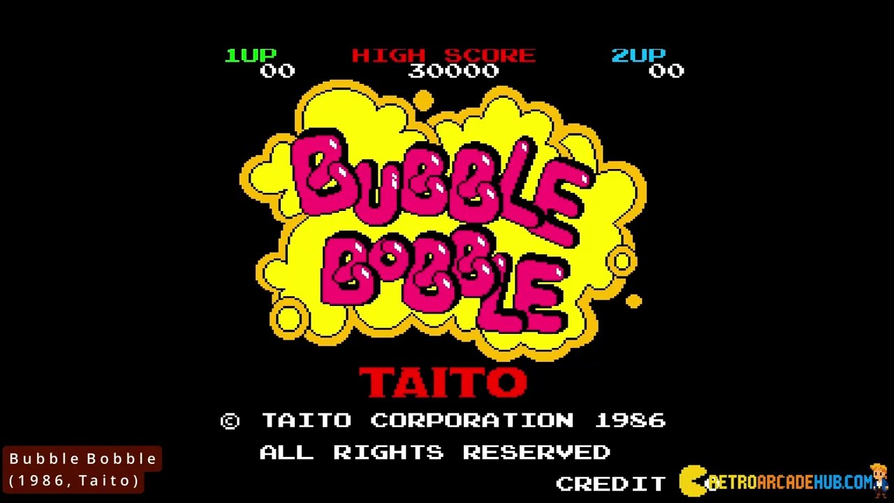 Bubble Bobble (1986, Taito) for ARCADE