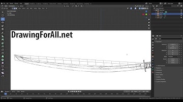 Simple Blender (v2.8) Modeling Tutorial - I make a low-poly Katana