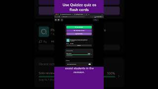 Use Quizizz quiz as flash cards #Quizizz