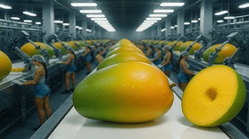 Inside a Modern Mango Processing Factory | From Farm to Package (Full Process)