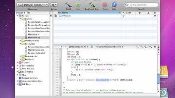 Objective-C iPhone Programming Lesson 12 - Resizing with Multi-touch