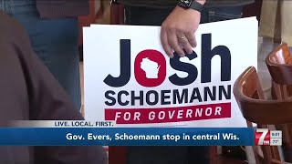 Gov. #Evers and 2026 #candidate take separate trips to central Wisconsin