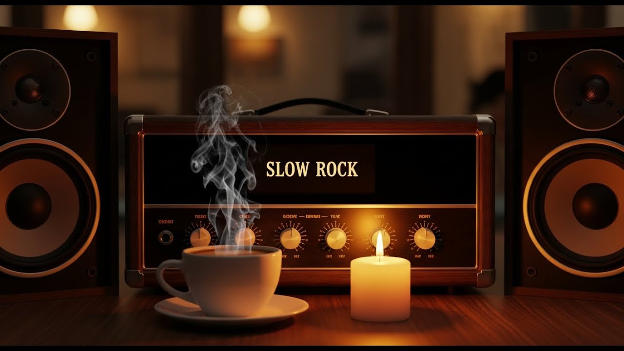Slow Rock Music That Feels Gentle 🌙 Emotional Guitar Ballad at Night