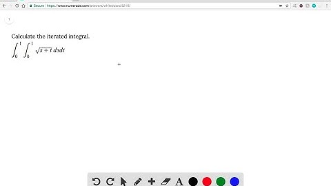 Calculate the iterated integral. ∫_0^1 ∫_0^1 √(s + t) ds dt