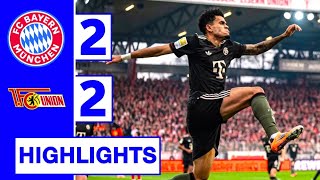 Bayern Munich Vs Union Berlin 2-2 Highlights Luis Diaz Goal
