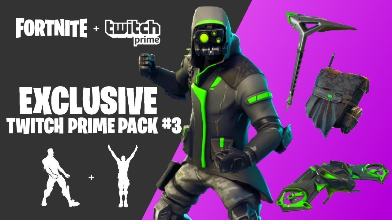 Free Twitch Prime Pack 3 In Fortnite Free Skin Pack Fortnite Battle Royale Youtube