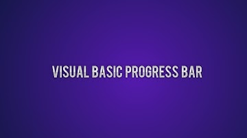 Visual Basic Tutorials - 2 - Progress Bar