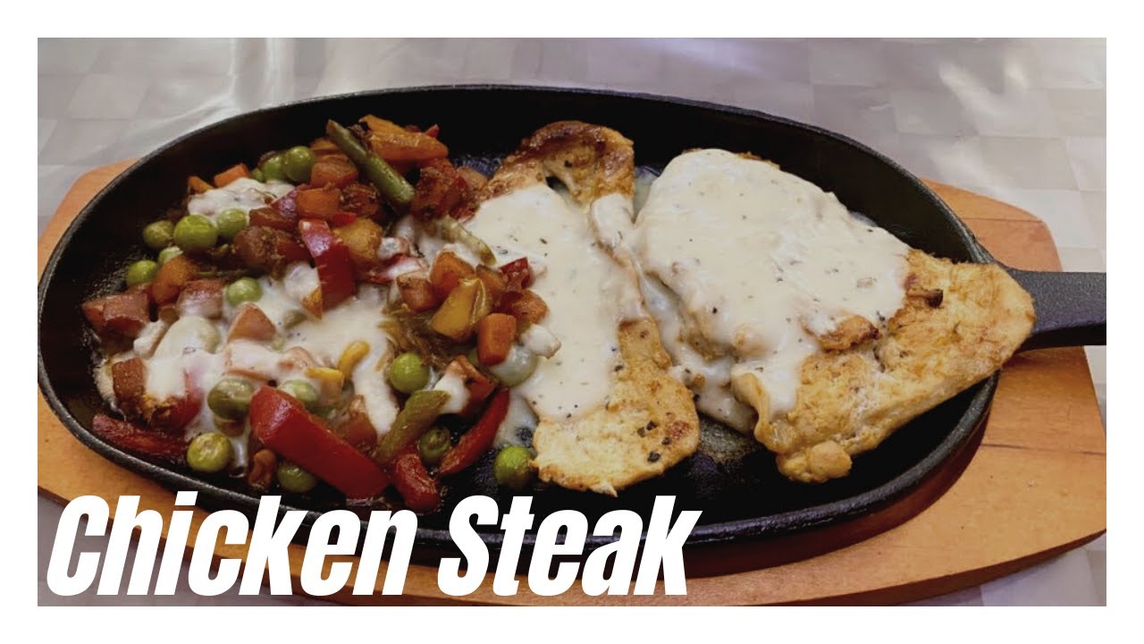 Chicken Steak Recipe in Urdu Hindi Chicken Steak with White Sauce Neelo's Kitchen YouTube
