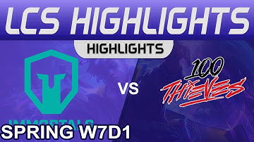 IMT vs 100 Highlights LCS Spring Season 2022 W7D1 Immortals vs 100 Thieves by Onivia