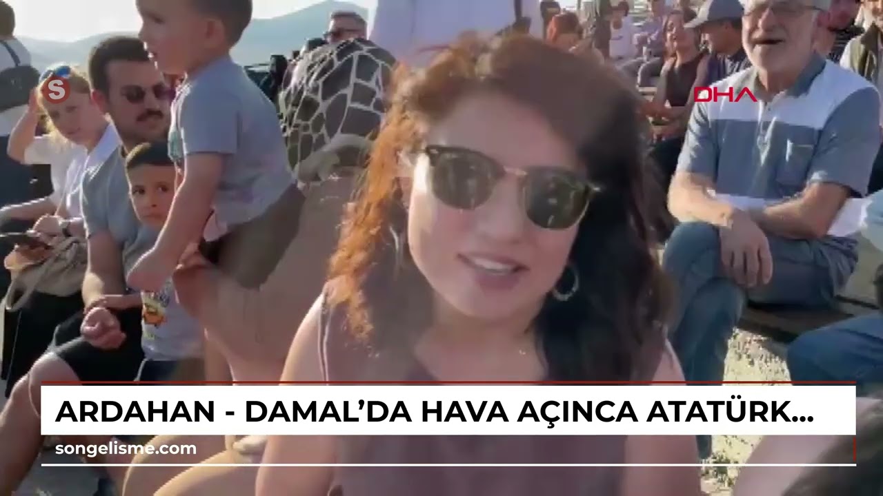 Ardahan - Damal’da hava açınca Atatürk’ün silüeti görüldü