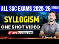 SSC All Exams 2026 Reasoning | Syllogism One Shot | by Yogendra Sir | KGS SSC Exams