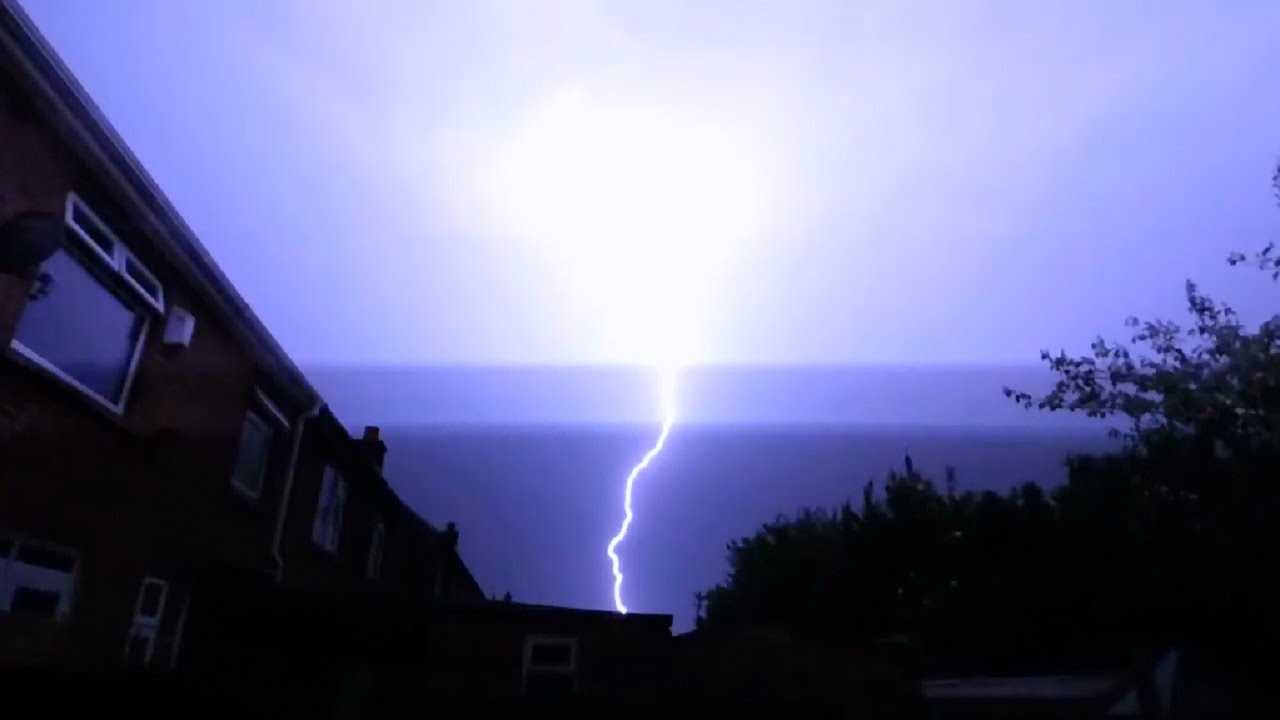 Late Night Thunderstorm - Manchester, UK - 4 July 2015