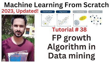 Tutorial 38:  FP growth Algorithm in Data mining/Machine learning | data mining fp growth algorithm