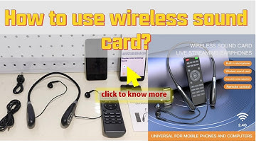 How to use wireless sound card? come with Maggie to know more!