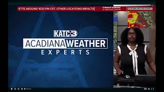 KATC TV 3 Severe Weather Coverage February 14, 2026