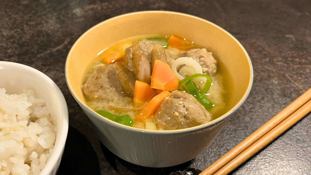 A Fun and Hearty Miso Soup with Sardine Fish Balls | Tokyo