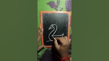 How to draw Swan 🦢 Easy with Number 2 Step by Step for Beginners #shorts #swan #drawing